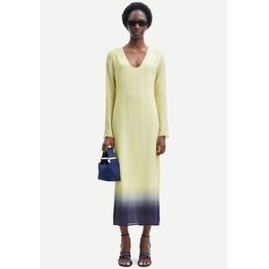 NEW Samsoe Samsoe Alina Dress Lemon Ombre